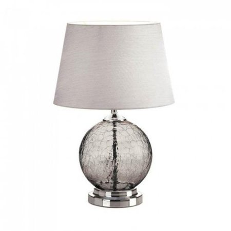 GALLERY OF LIGHT Gallery of Light 10018358 Cracked Glass Table Lamp - Grey 10018358